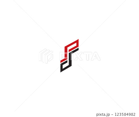 initial letter ps logo 123584982