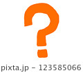 オレンジのクエスチョンマーク 123585066