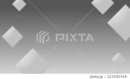 グレーのグラデーション背景とひし形のフレーム 123585544
