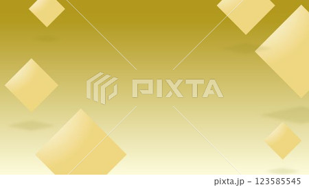 ゴールドのグラデーション背景とひし形のフレーム 123585545