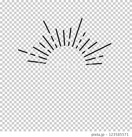 太陽フレーム半分 123585571