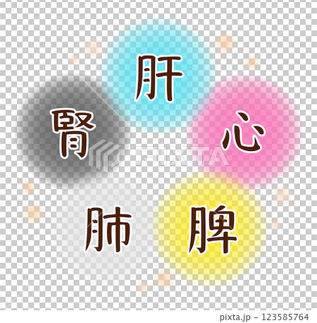 五臓のやさしいイメージのイラスト 五臓のやさしいイメージのイラスト 123585764