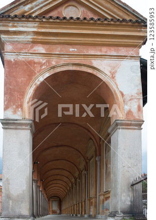 Corridor of Santi Gervasio and Protasio. Baveno, Italy. 123585953