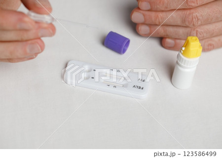 Veterinary Blood test. Rapid test for detection of FIV and FeLV in cats Veterinary Blood test. Rapid test for detection of FIV and FeLV in cats 123586499
