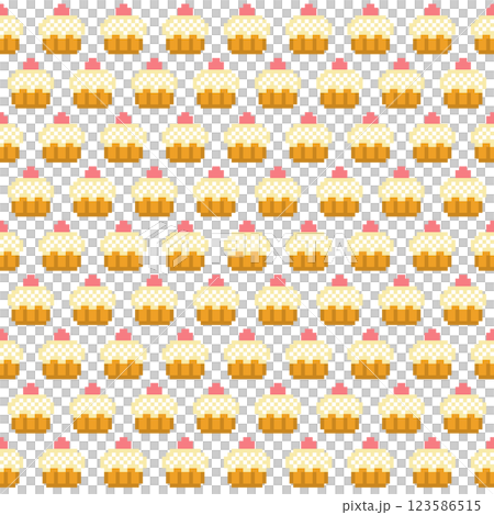 草莓蛋糕像素藝術 123586515