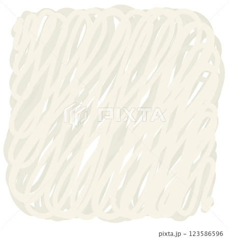 うどんの麺のイラスト　冷凍うどん 123586596