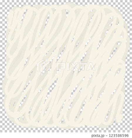 うどんの麺のイラスト　冷凍うどん 123586596