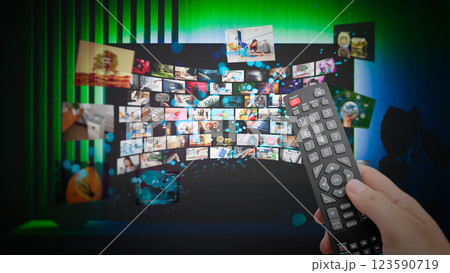 Media concept multiple television screens Media concept multiple television screens 123590719