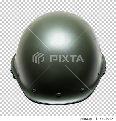 Military helmet in matte green color, isolated... - Stock Illustration ...