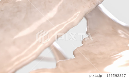 The White Marble Splash on White Background for Abstract Background concept 3d Rendering. 123592827