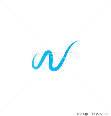w water wave logo template vector w water wave logo template vector 123592958