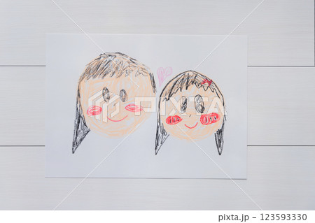 子供の絵 123593330