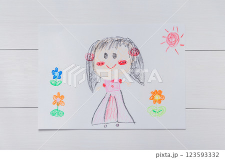 子供の絵 子供の絵 123593332
