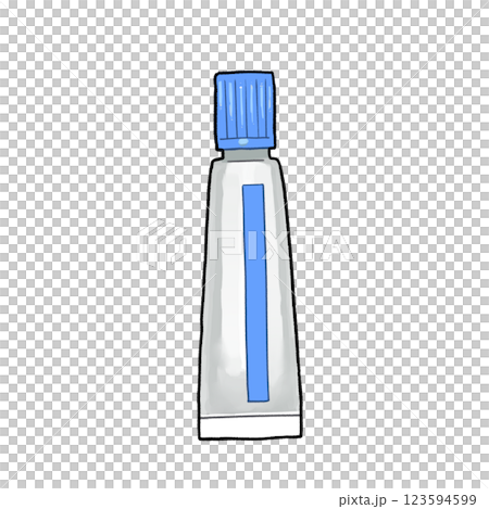 藍色藥膏插圖 藍色藥膏插圖 123594599