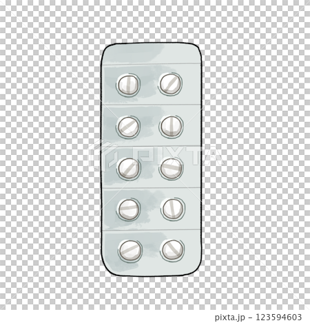 錠剤のイラスト 123594603