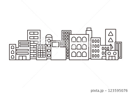 街並みのイラスト 123595076