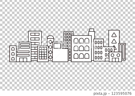 街並みのイラスト 123595076