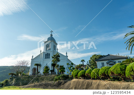 熊本県天草市　キリスト教解禁後天草で最も早く造られた大江教会 123595434