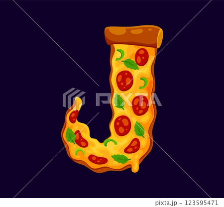 Fast food pizza meal cartoon ABC font typeface letter J. Fastfood cafe snack typeset element, fast food restaurant meal vector Latin font typeset letter. Street menu appetizer cartoon ABC font symbol Fast food pizza meal cartoon ABC font typeface letter J. Fastfood cafe snack typeset element, fast food restaurant meal vector Latin font typeset letter. Street menu appetizer cartoon ABC font symbol 123595471