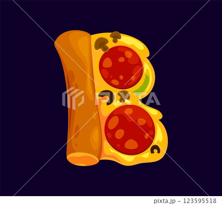 Fast food pizza meal cartoon ABC font letter B. Fastfood cafe meal cartoon font symbol, fast food restaurant snack vector ABC font typeset letter. Street cafe alphabet B letter or typeset element Fast food pizza meal cartoon ABC font letter B. Fastfood cafe meal cartoon font symbol, fast food restaurant snack vector ABC font typeset letter. Street cafe alphabet B letter or typeset element 123595518