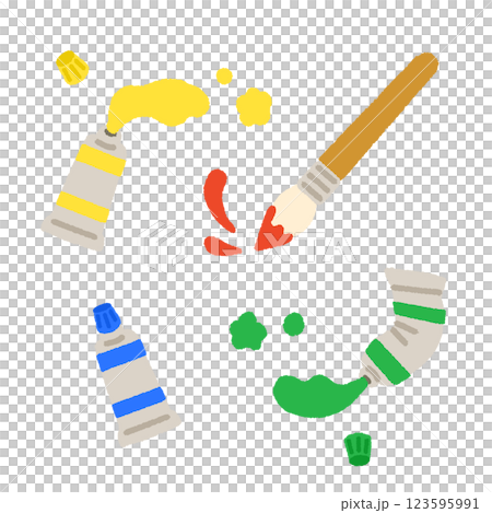 Simple and cute hand-drawn illustrations 123595991