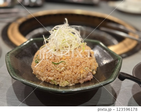 葱炒飯 葱炒飯 123596178