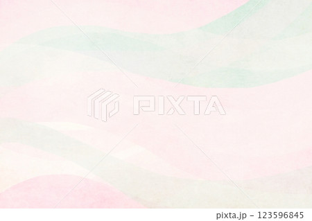 春イメージのピンクの流れる水彩風背景 123596845