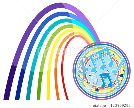 Colorful Musical Harmony Illustration 123599293