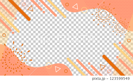 Abstract geometric frame material with fireworks Flyer, web, video background 16:9 size Orange Abstract geometric frame material with fireworks Flyer, web, video background 16:9 size Orange 123599549