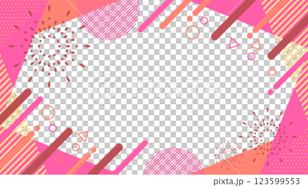 帶有煙火、傳單、網頁和影片背景的抽象幾何框架材料,16:9 尺寸,粉紅色 帶有煙火、傳單、網頁和影片背景的抽象幾何框架材料,16:9 尺寸,粉紅色 123599553