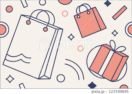 Shopping and purchase.Various bags,market trip 123599695