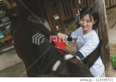 involved with horses involved with horses 123599711