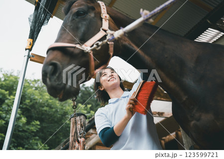 involved with horses involved with horses 123599721