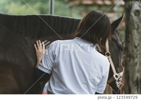 involved with horses 123599729