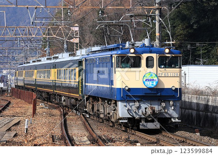 【JR西日本】EF65形1000番台＋14系「サロンカーなにわ 琵琶湖一周号」（湖西線：山科駅） 123599884