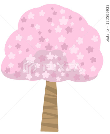 可愛らしい桜の木 可愛らしい桜の木 123599935