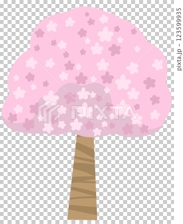 可愛らしい桜の木 可愛らしい桜の木 123599935
