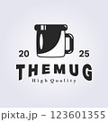vintage mug logo template design graphic 123601355