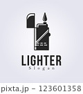 match lighter logo design, vintage fire lucifer logo template 123601358