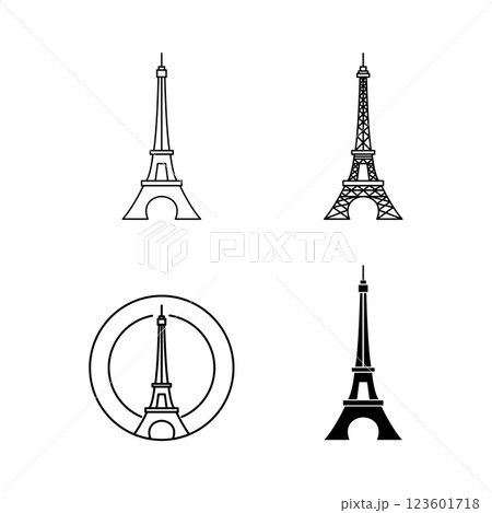 Eifel Tower illustration 123601718