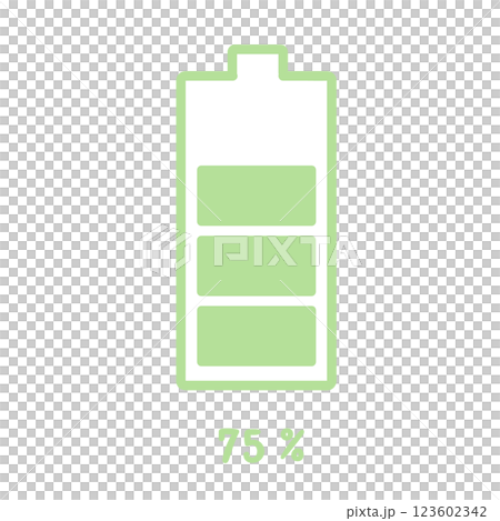 電池剩餘 75% 圖示 123602342