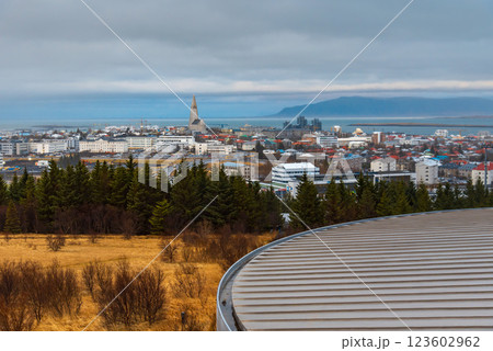 Landmark View of Reykjavik from the Observatory, Iceland 123602962