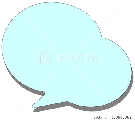 雲型の吹き出し 123603362