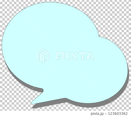 雲型の吹き出し 123603362