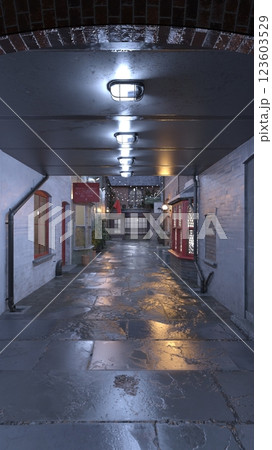 石畳のある街かど 石畳のある街かど 123603529