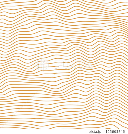 Abstract background with wavy lines. Golden and white vector pattern. 123603846