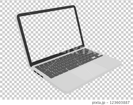 右側筆記型電腦（透明螢幕） 123603887