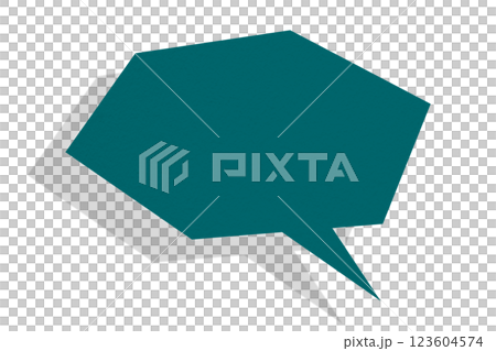 Green paper speech bubbles separate on transparent background Green paper speech bubbles separate on transparent background 123604574
