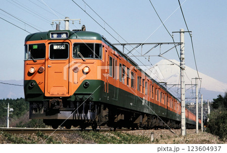 1989年東海道本線三島駅付近の113系電車 1989年東海道本線三島駅付近の113系電車 123604937