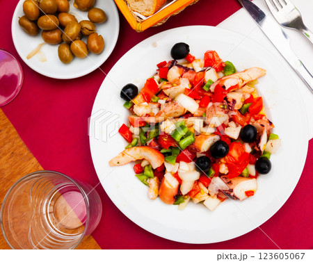 Seafood salad Salpicon de marisco Seafood salad Salpicon de marisco 123605067
